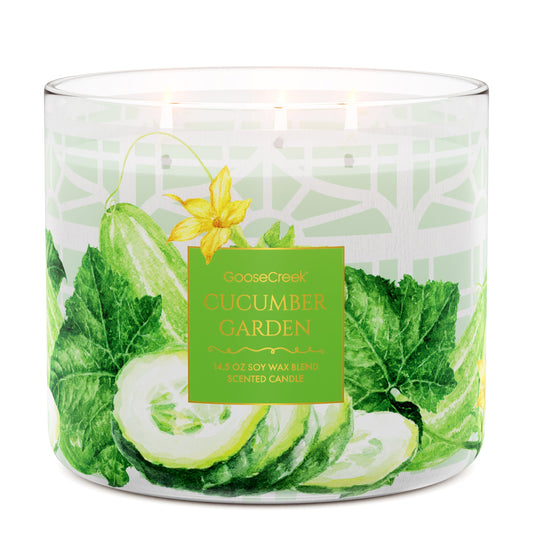 Cucumber Garden 3-Wick Candle